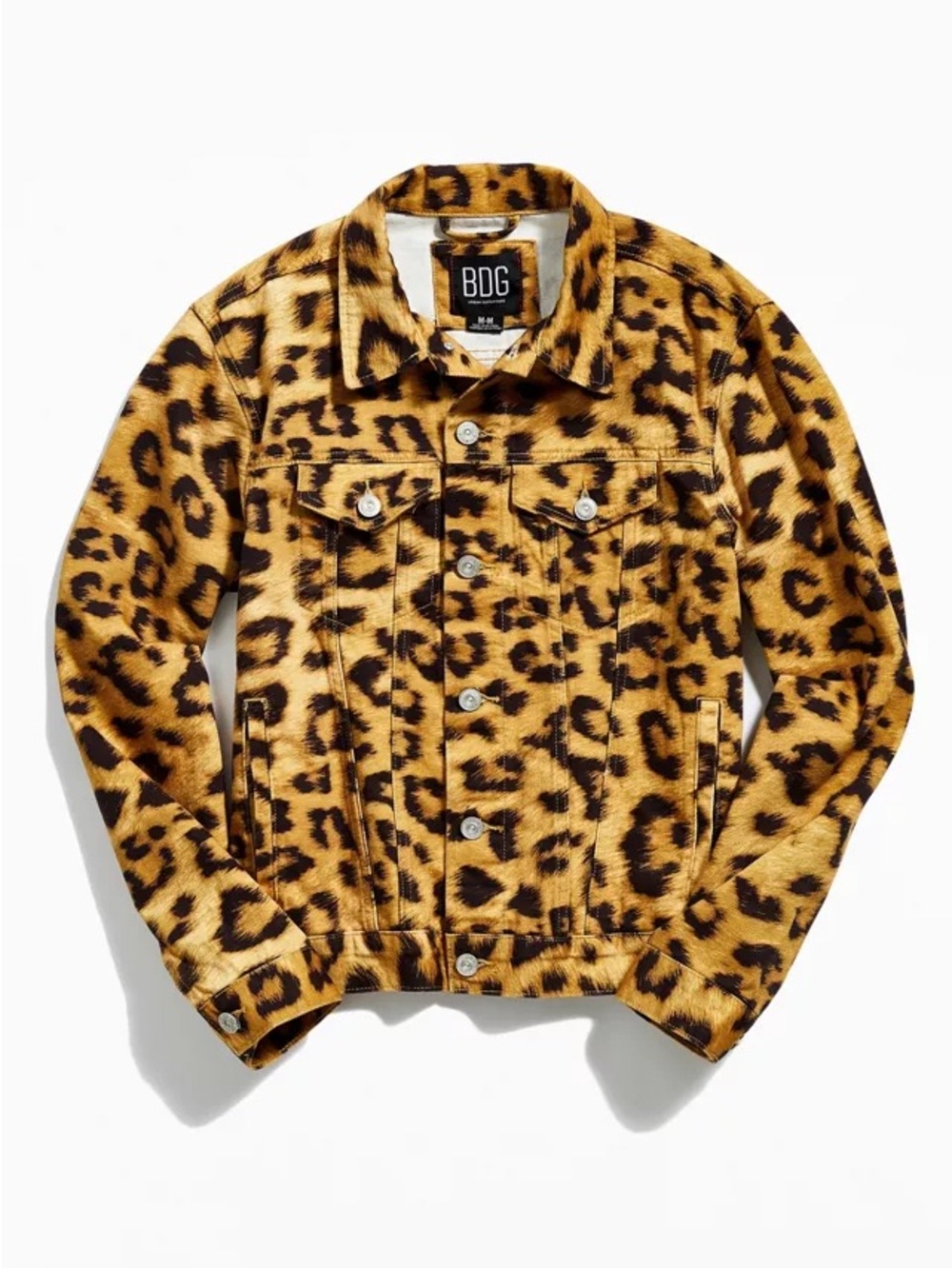 BDG Leopard Print denim Jacket - animal print leopard